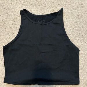 Fleo Women's Black Crop Top
